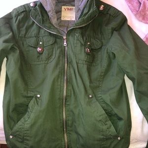Green army style jacket
